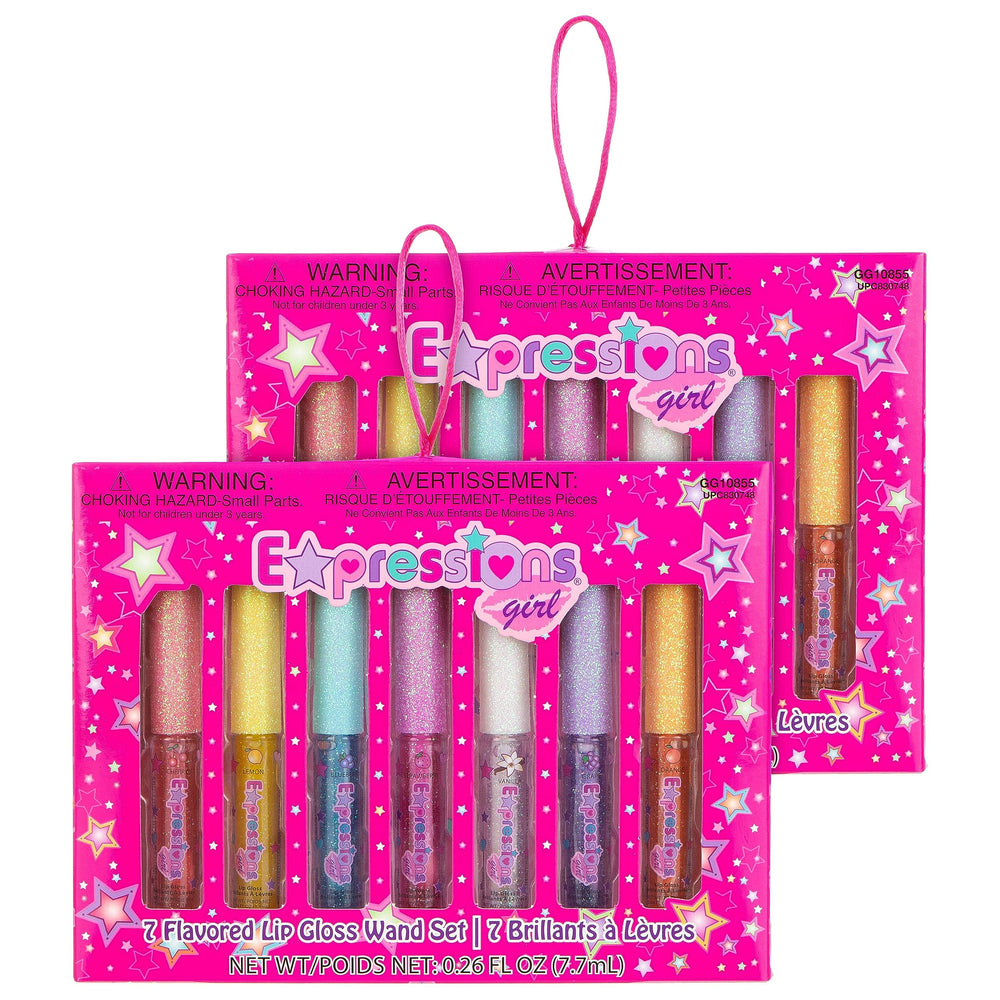 Expressions girl grape-purple gloss swatch adds rich color and sparkle to any style.
