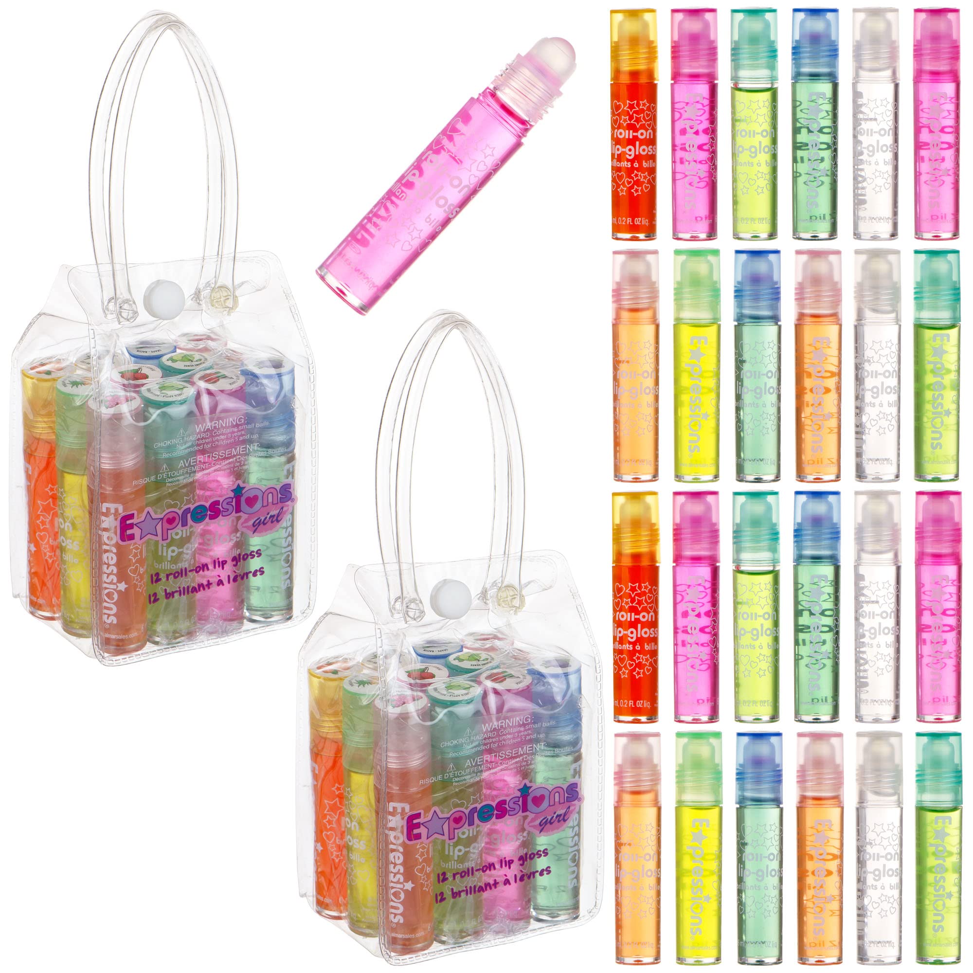 Expressions girl strawberry lip gloss—vibrant color and fruity flavor