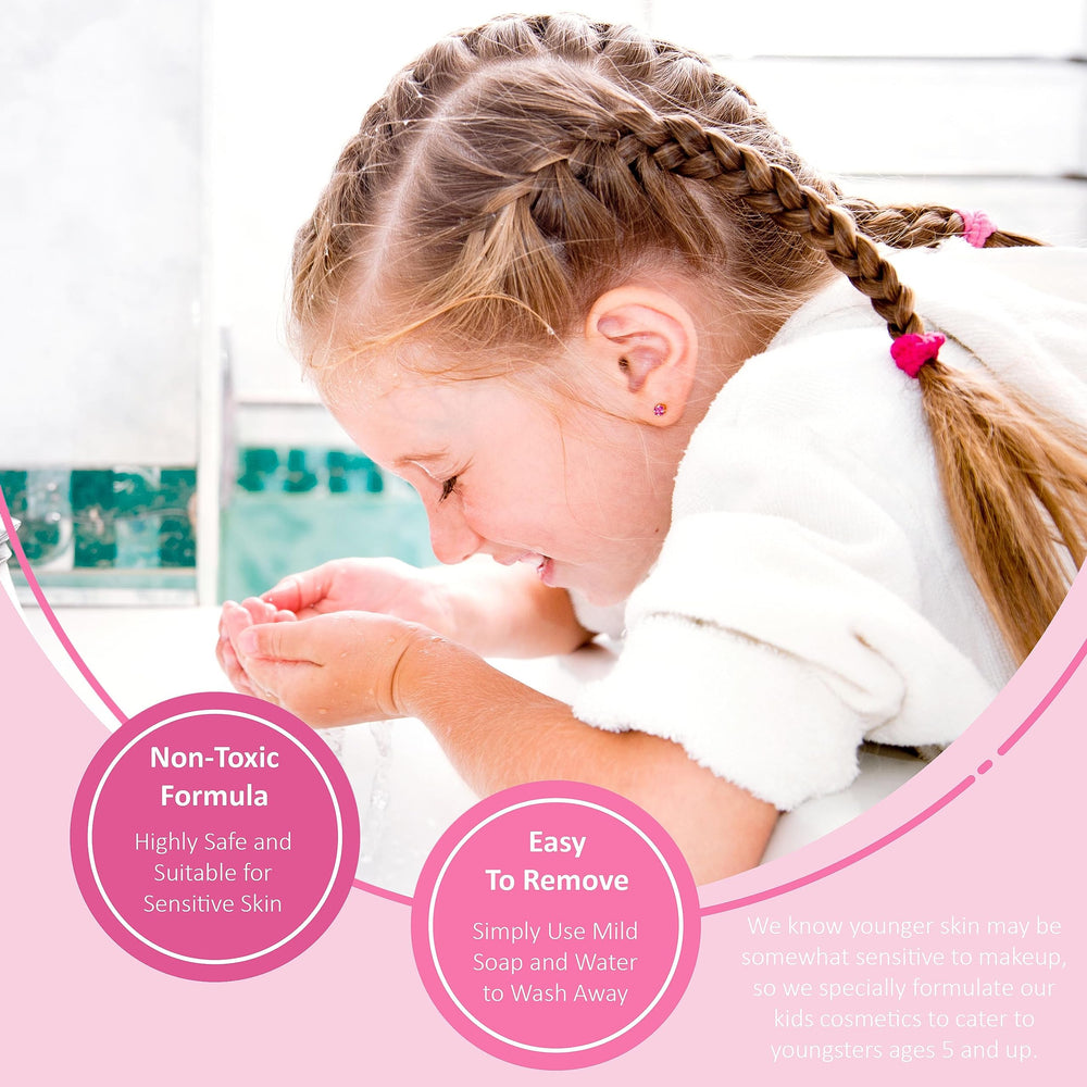 Expressions girl strawberry-pink gloss swatch provides playful charm and hi-shine finish.