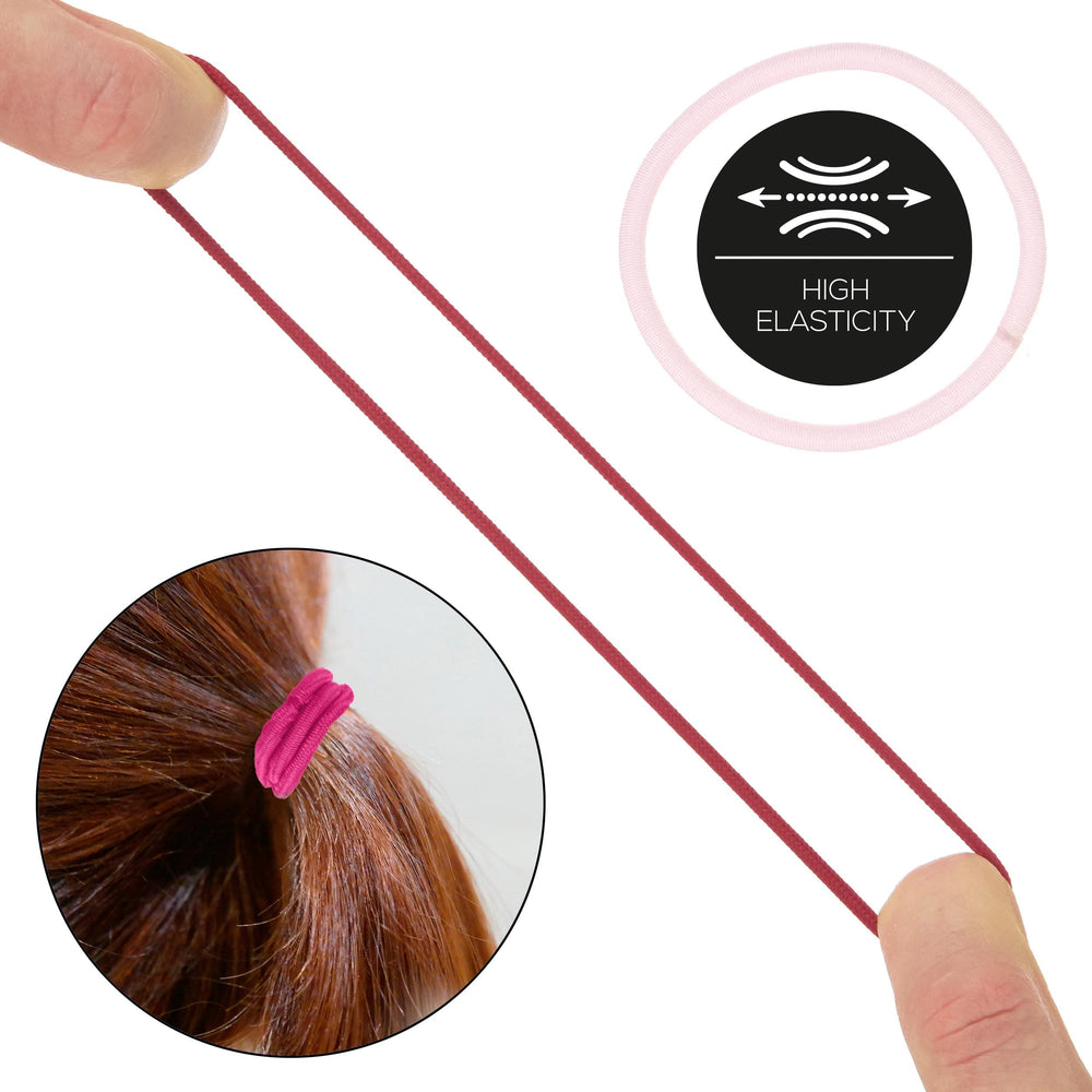 EXPRESSIONS thick-hair friendly elastics for strong hold without damage