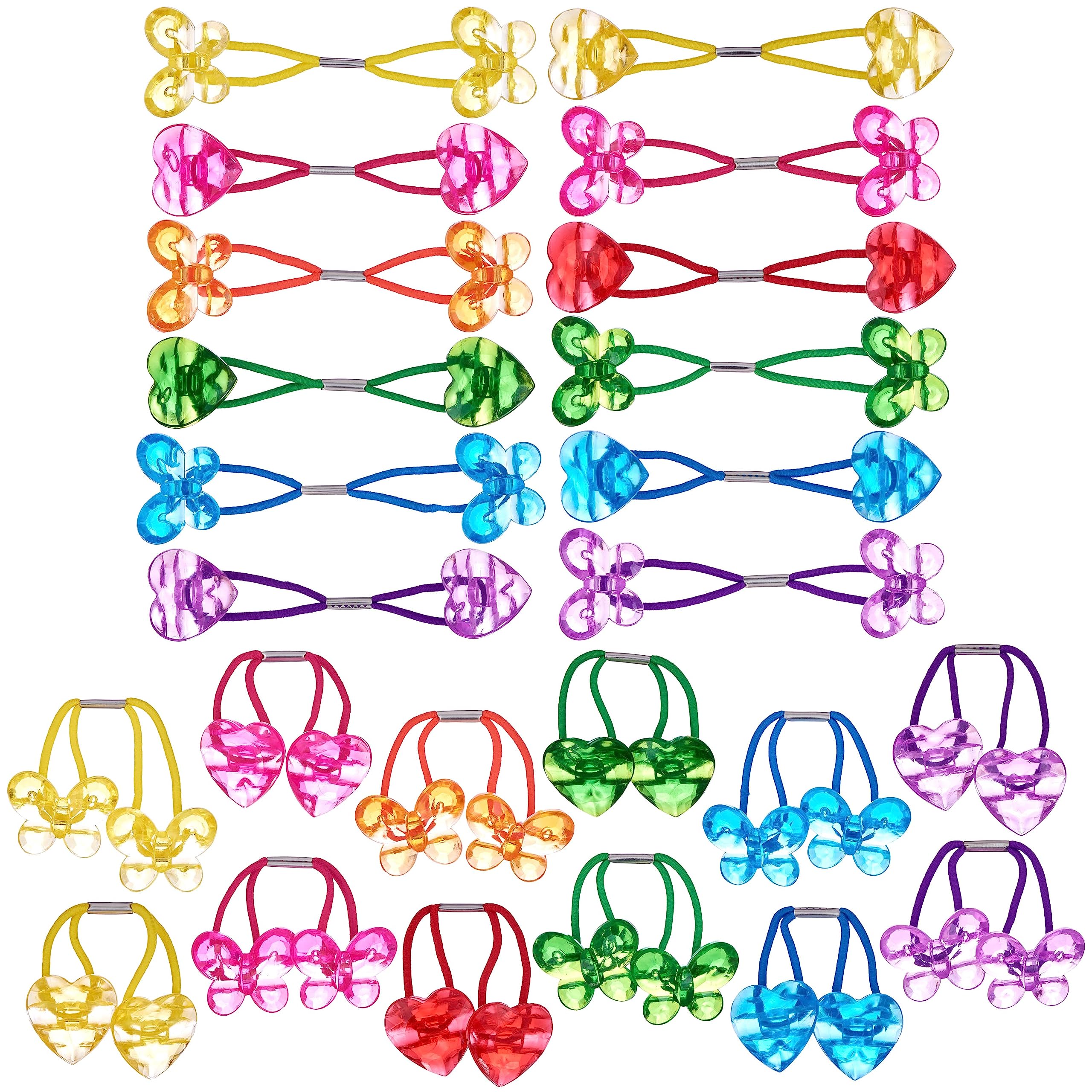 EXPRESSIONS twin-bead ponytailers close-up show secure, snag-free styling for all hair types.