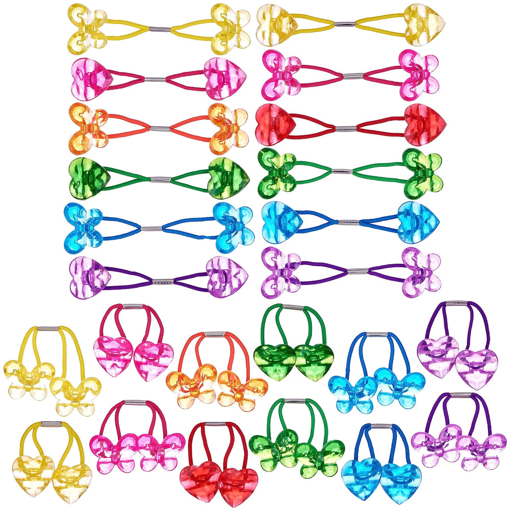 EXPRESSIONS twin-bead ponytailers close-up show secure, snag-free styling for all hair types.