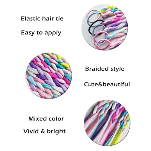 EXTACIO easy-attach elastic loop for quick ponytail color pop.