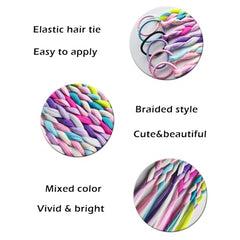 EXTACIO easy-attach elastic loop for quick ponytail color pop.