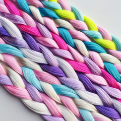 EXTACIO eye-catching color combinations in pink purple blue yellow.