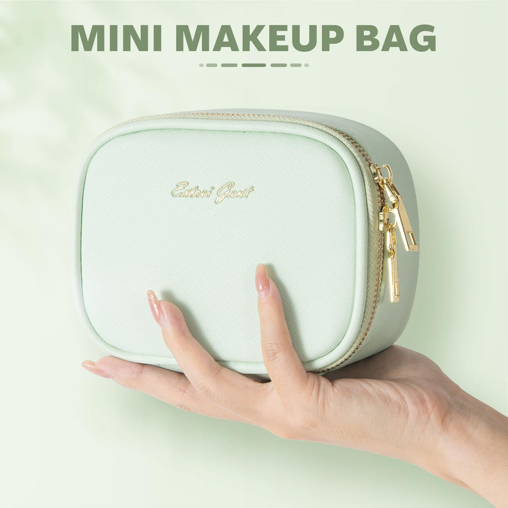 Extrei Gent portable travel toiletry bag fits in luggage for flights.