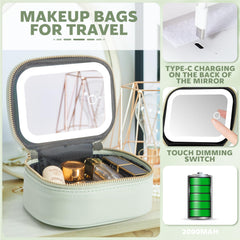 Extrei Gent waterproof PU leather material keeps cosmetics clean and easy to wipe.