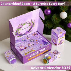 Exun Advent Calendar 2025 lavender candle invites relaxing moments and fragrant ambience.