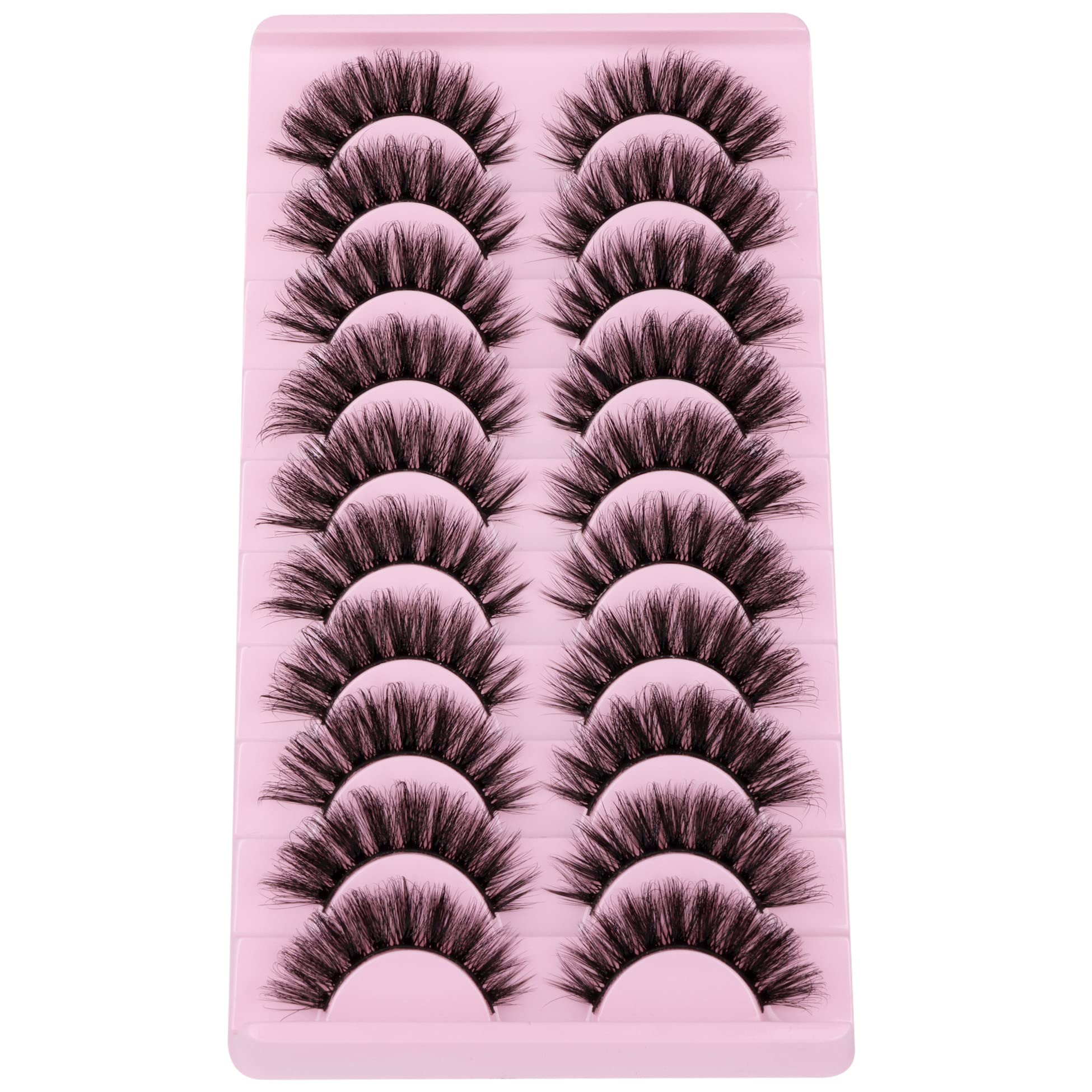 EYDEVRO 10-pair cat-eye lashes pack for versatile styling