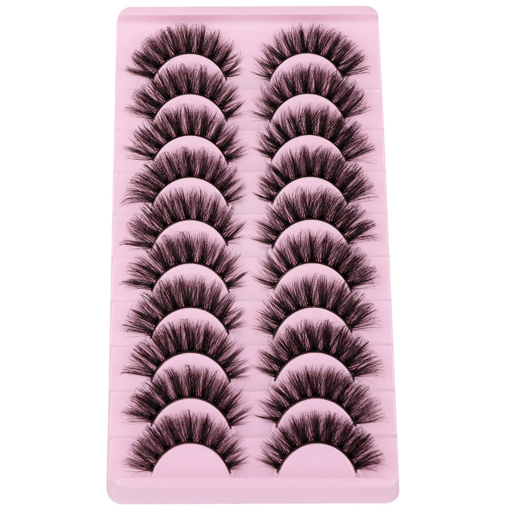 EYDEVRO 10-pair cat-eye lashes pack for versatile styling