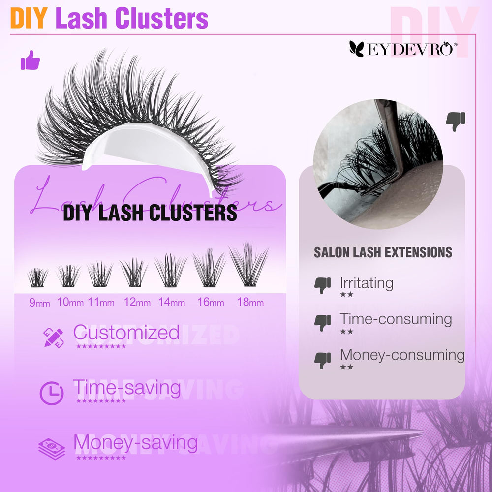 EYDEVRO at-home lash styling options for customizable looks.