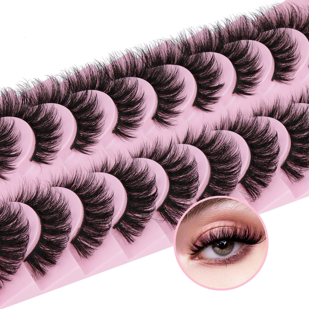 EYDEVRO false eyelashes wispy 18mm cat-eye pack enhances lift and definition