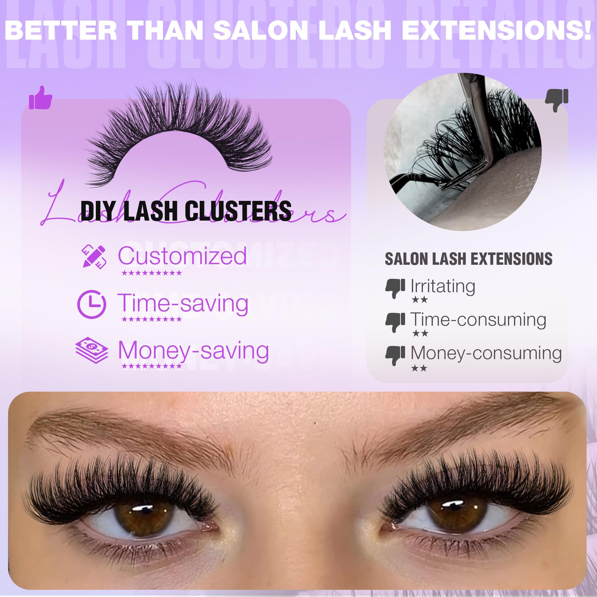 EYDEVRO Lash Clusters Kit for an enhanced makeup routine.