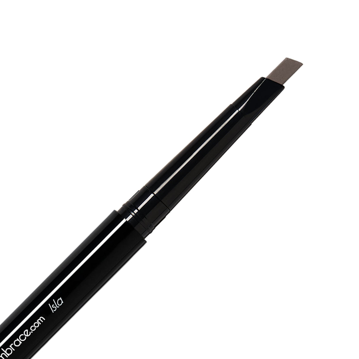 Eye Embrace Isla brow pencil angled tip close-up for precise, natural-looking definition.