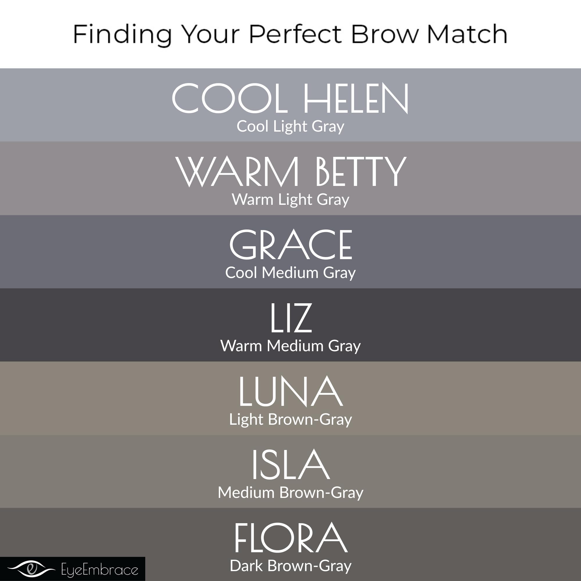 Eye Embrace Luna waterproof formula swatch showing smudge resistance