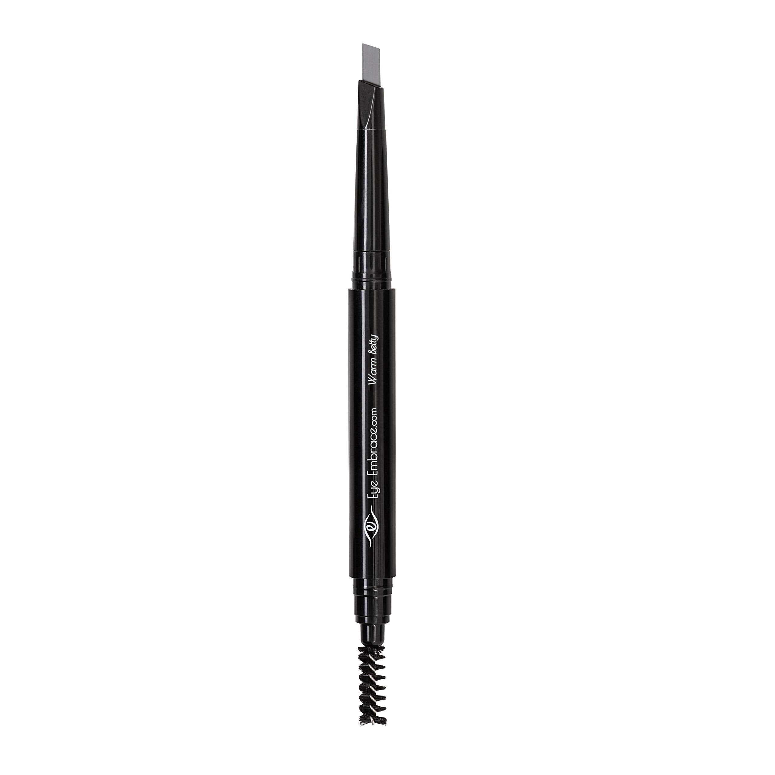 Eye Embrace Warm Betty brow blend tips for a soft, natural look.