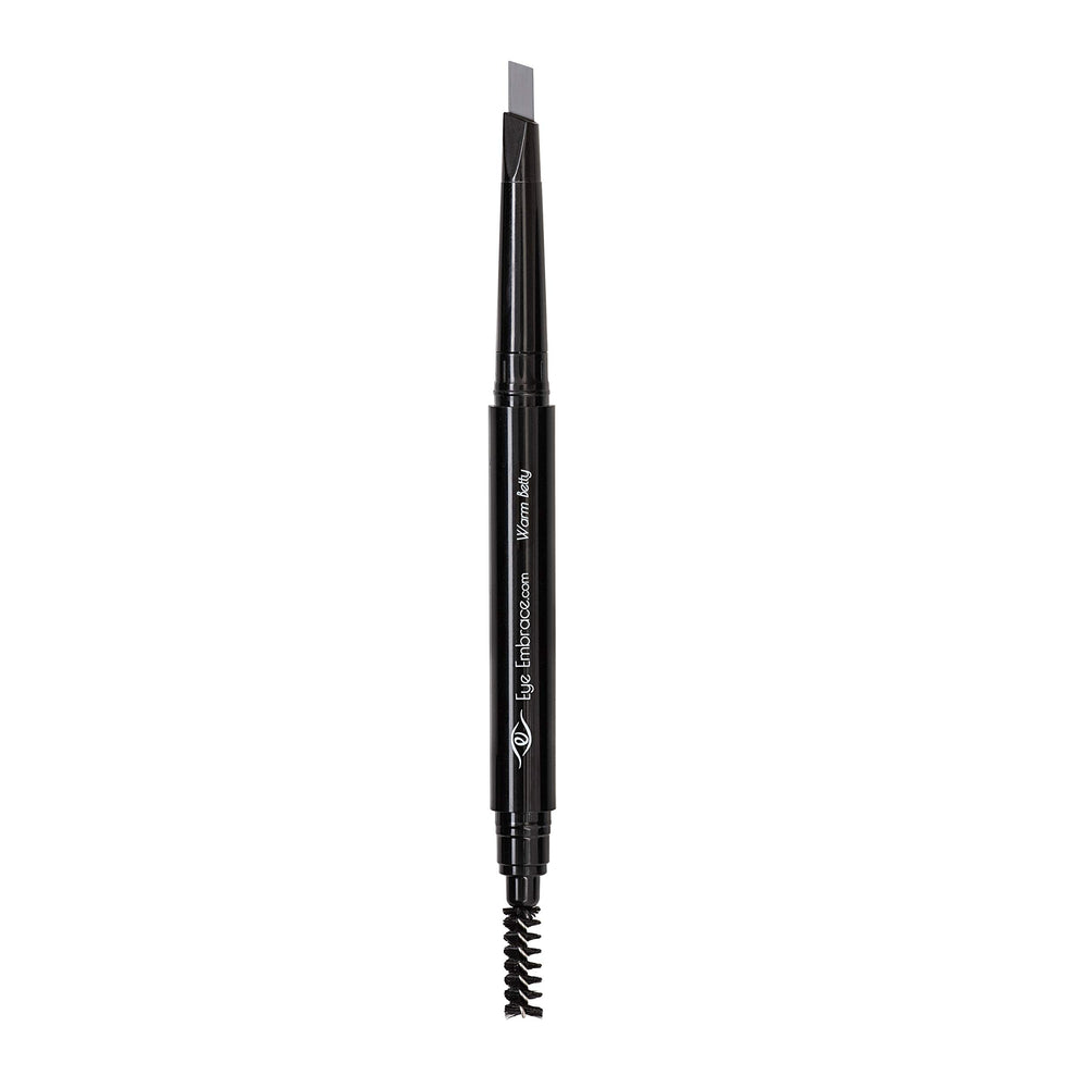 Eye Embrace Warm Betty brow blend tips for a soft, natural look.