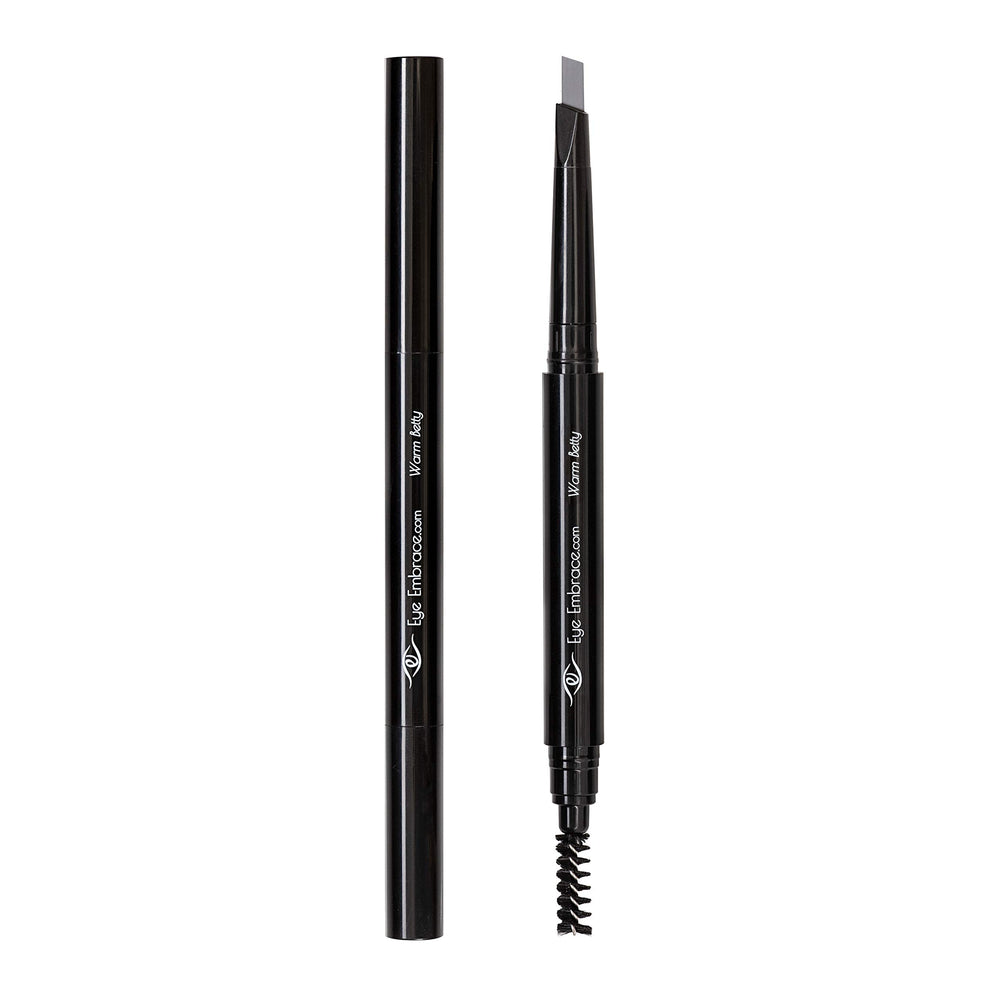 Eye Embrace Warm Betty double ended design for filling and grooming brows.