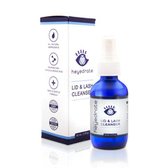 Eye Love Lid and Lash Cleanser bottle-front demonstrates gentle cleansing for sensitive eyes.