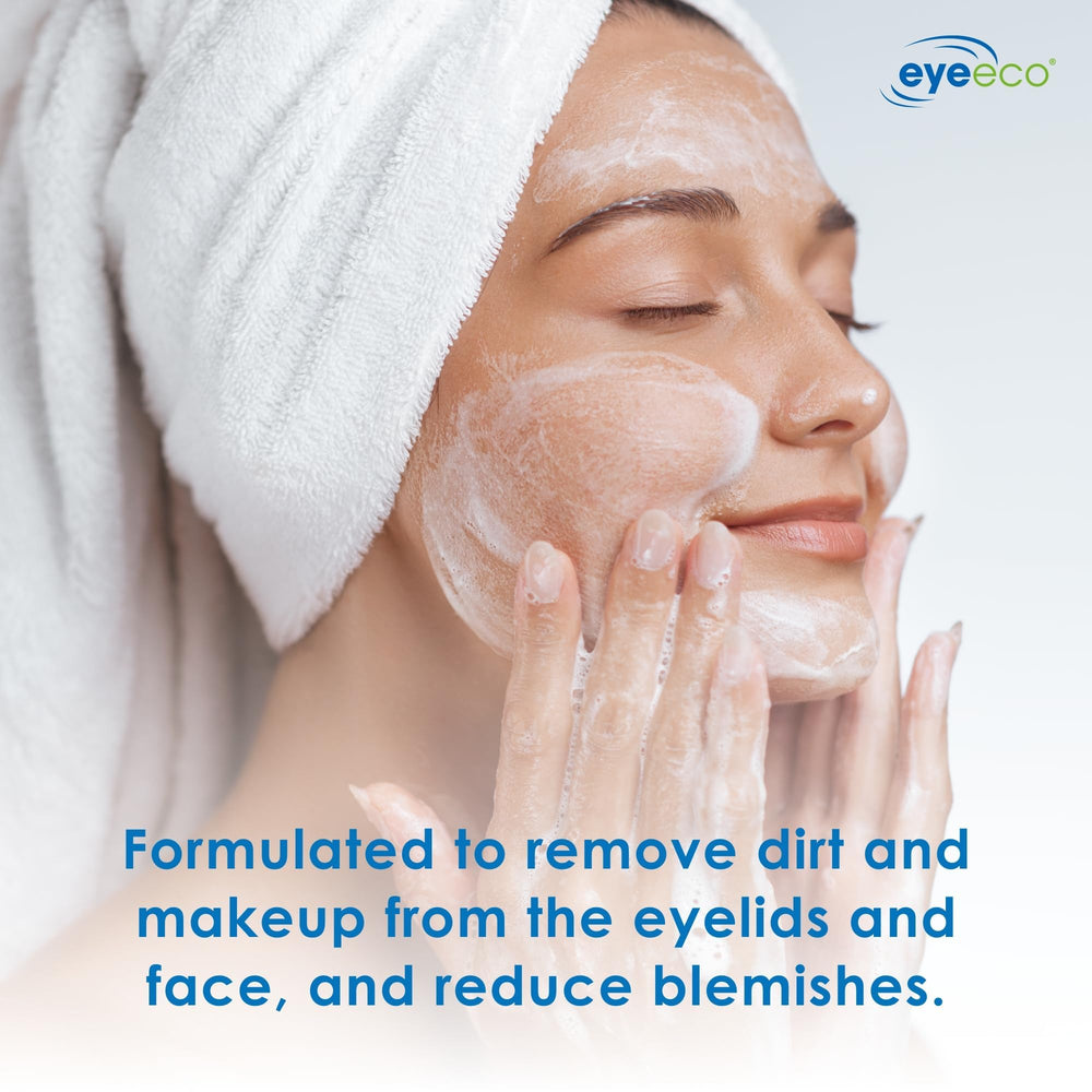 EyeEco vitamin E and shea butter close-up shows hydrating, soothing formula.