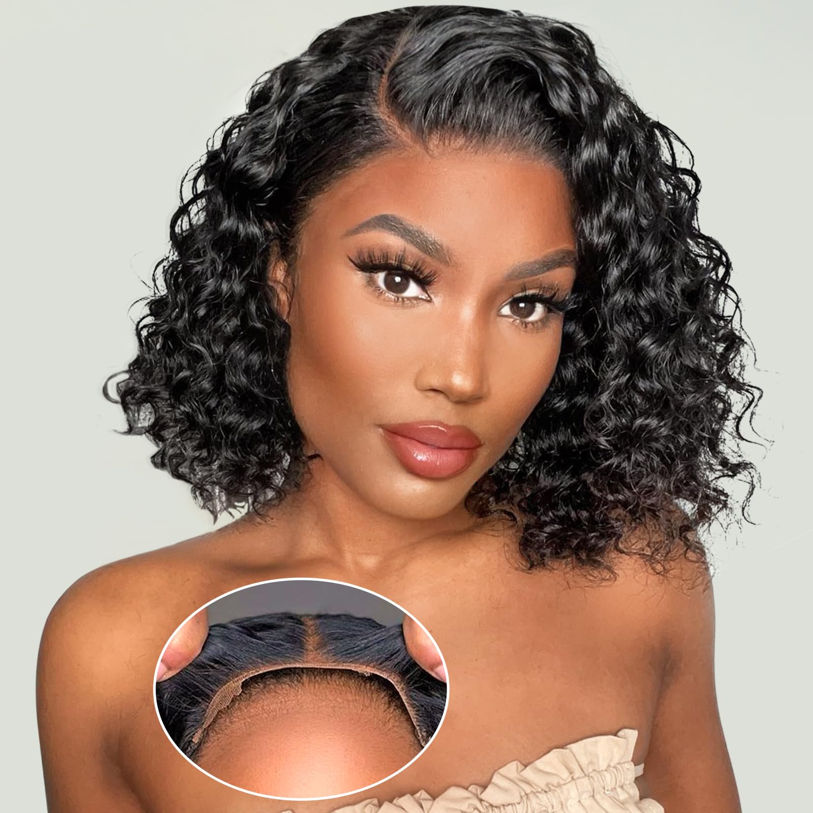 Eyefanniy glueless wig front view shows natural hairline for seamless daily wear