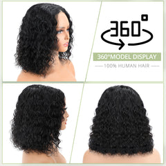 Eyefanniy glueless wig side part demonstrates easy parting options for styling