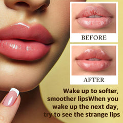 EYENLIP Honey Luster Lip Sleeping Mask texture closeup highlights melting gel feel
