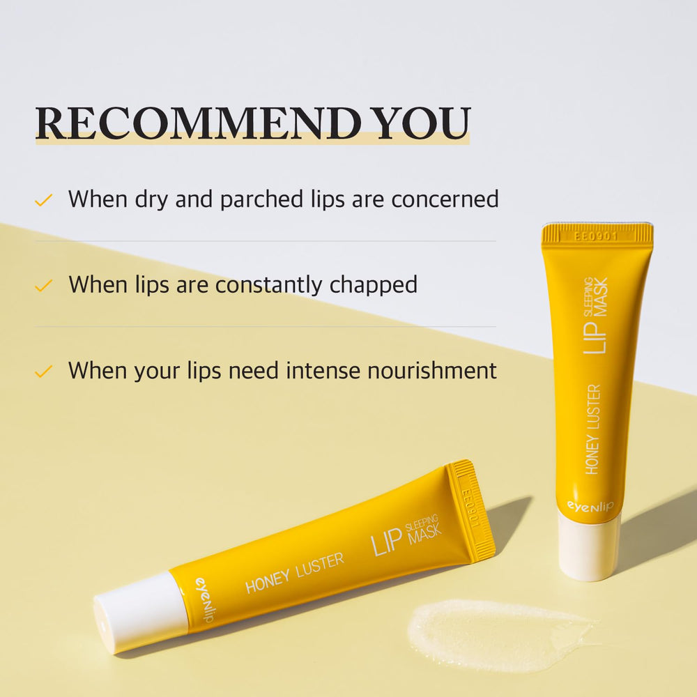 EYENLIP Honey Luster Lip Sleeping Mask night routine step ready for bedtime