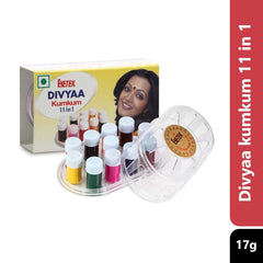 EYETEX Divyaa Kumkum líquido, 11 colores, facilita diseño de bindis sin esfuerzo.