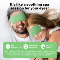 eyevana steam eye mask unscented closeup, emphasizing fragrance-free comfort.