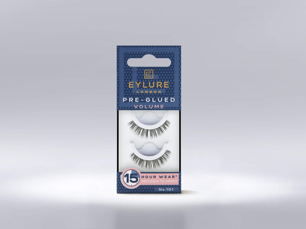 Eylure no-glue-needed No.101 lashes provide mess-free, simple application.