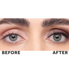 Eylure Naturals No.003 lash band detail emphasizes built-in eyeliner look