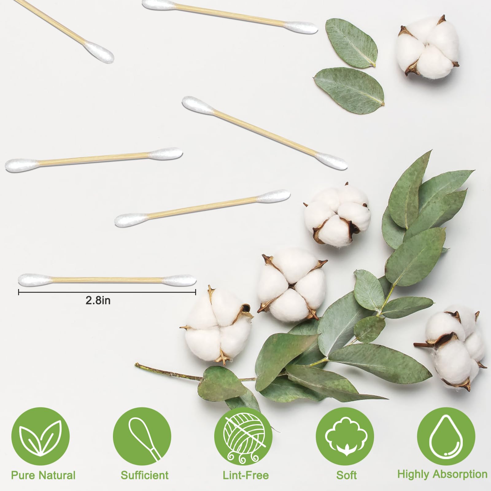 Eyxformula bamboo sticks soft tips highlight gentle, precise ear cleaning and crafts.