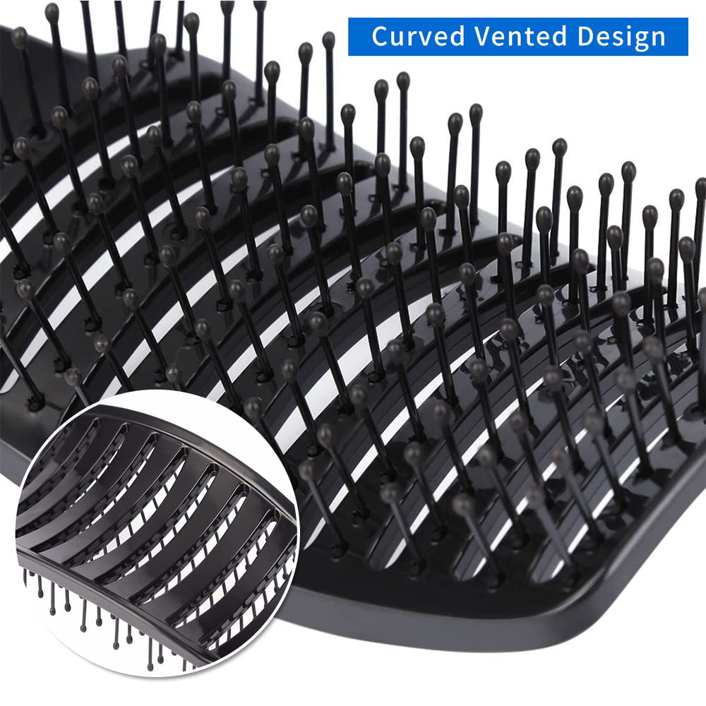 eyxformula bristles close-up detangling highlights gentle detangling action.