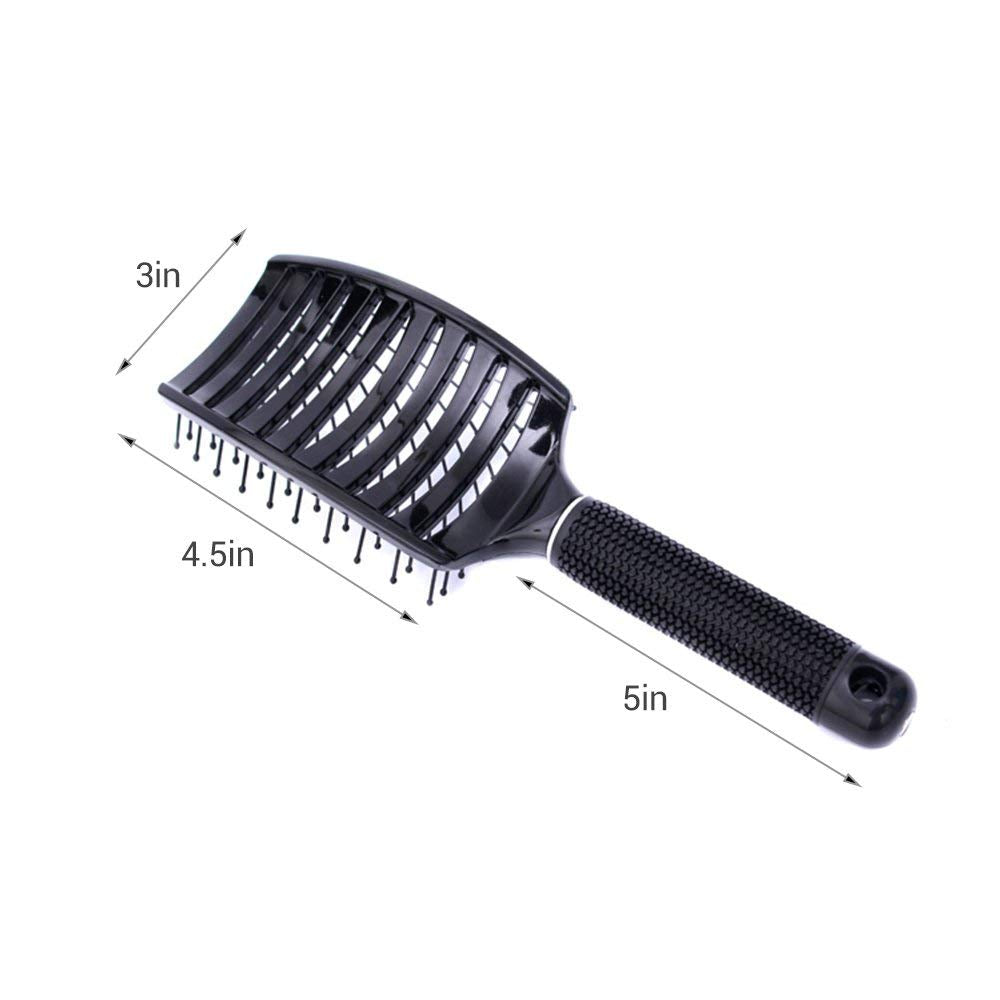 eyxformula curved bristles design supports smooth detangling and scalp massage.
