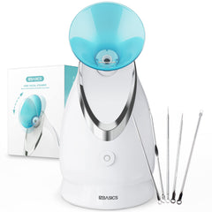 EZBASICS facial steamer ionic-mist overview for at-home spa and pore care