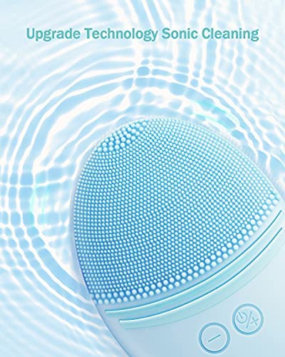 EZBASICS silicone face scrubber close-up highlights hygienic soft silicone for gentle cleansing.