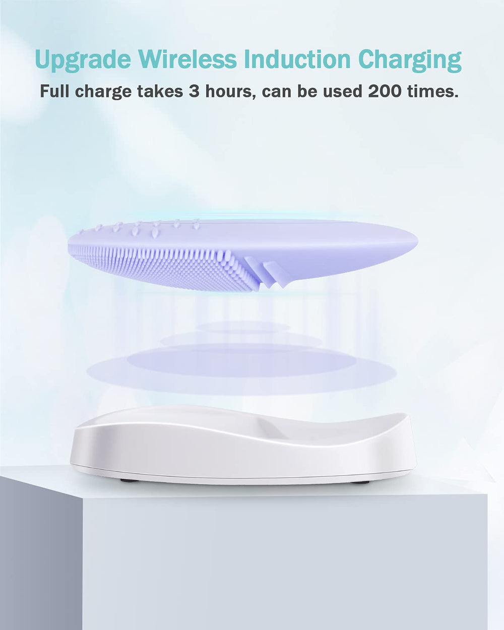 EZBASICS soft silicone brush in oval shape for ergonomic daily use.