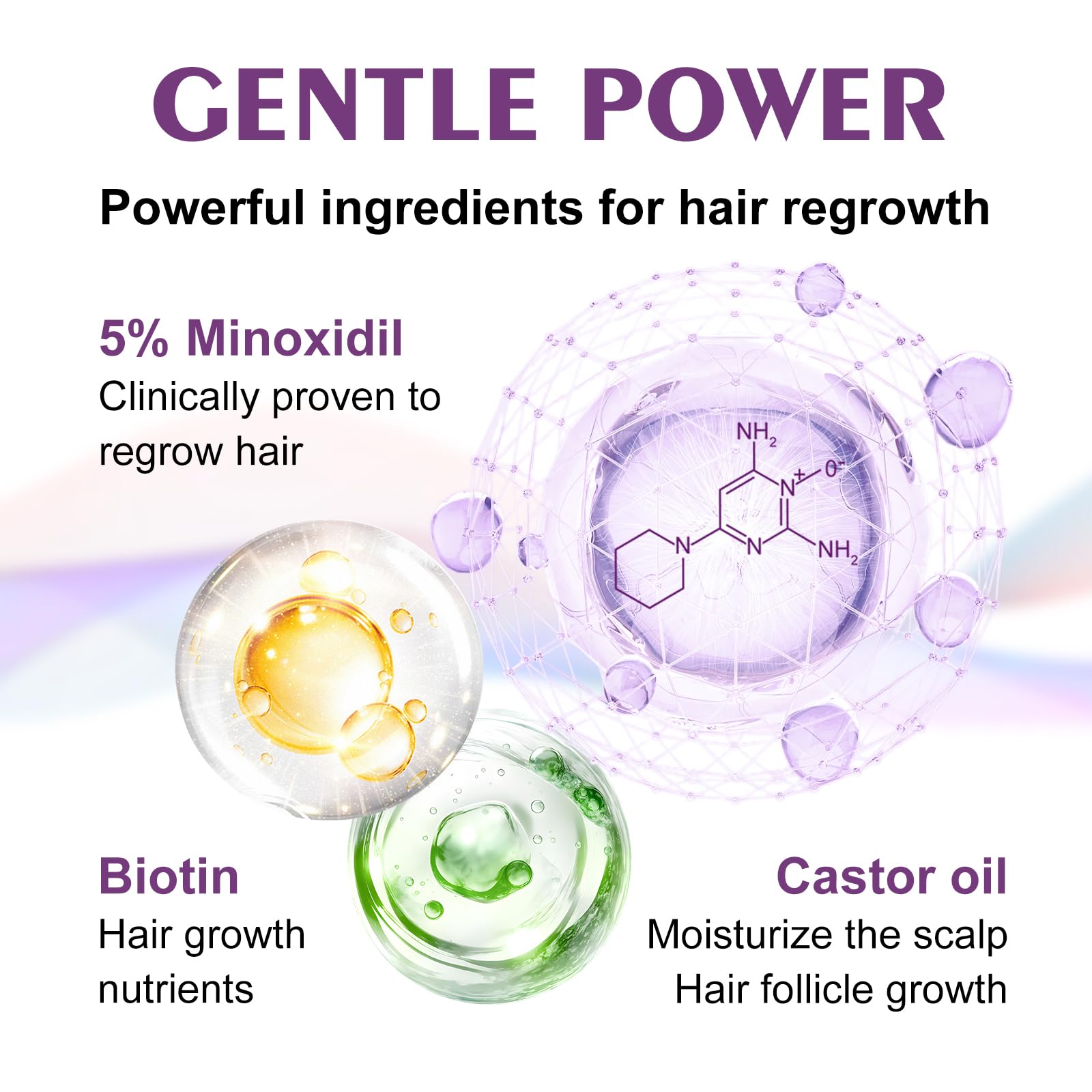 EZBIORT hair regrowth progress visual showing potential improvements