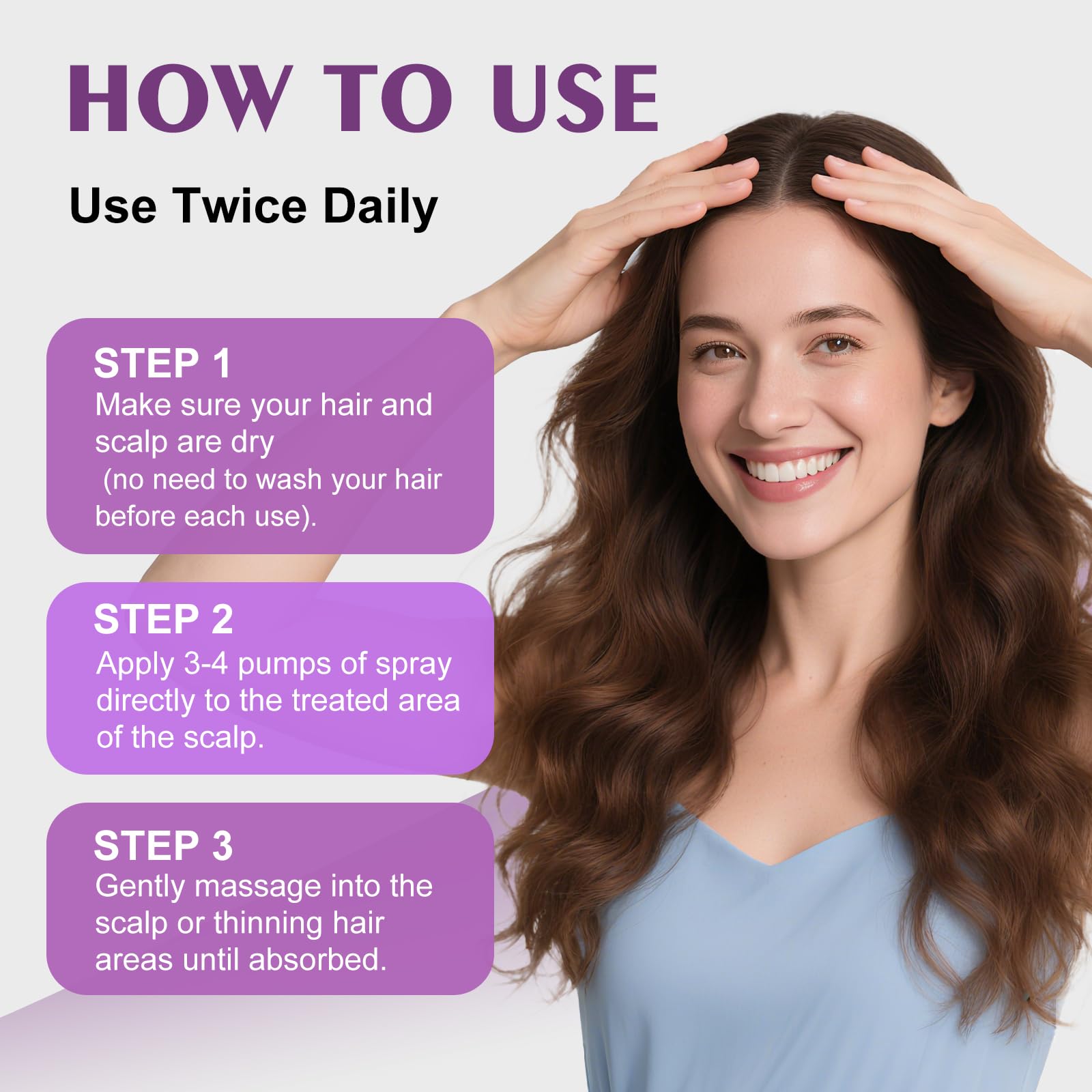 EZBIORT thicker fuller hair results for thinning areas