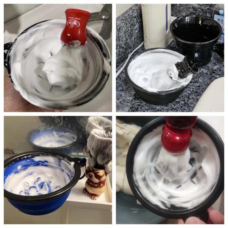 Ezcora quick foaming shaving bowl enhances wet shaving without bulk