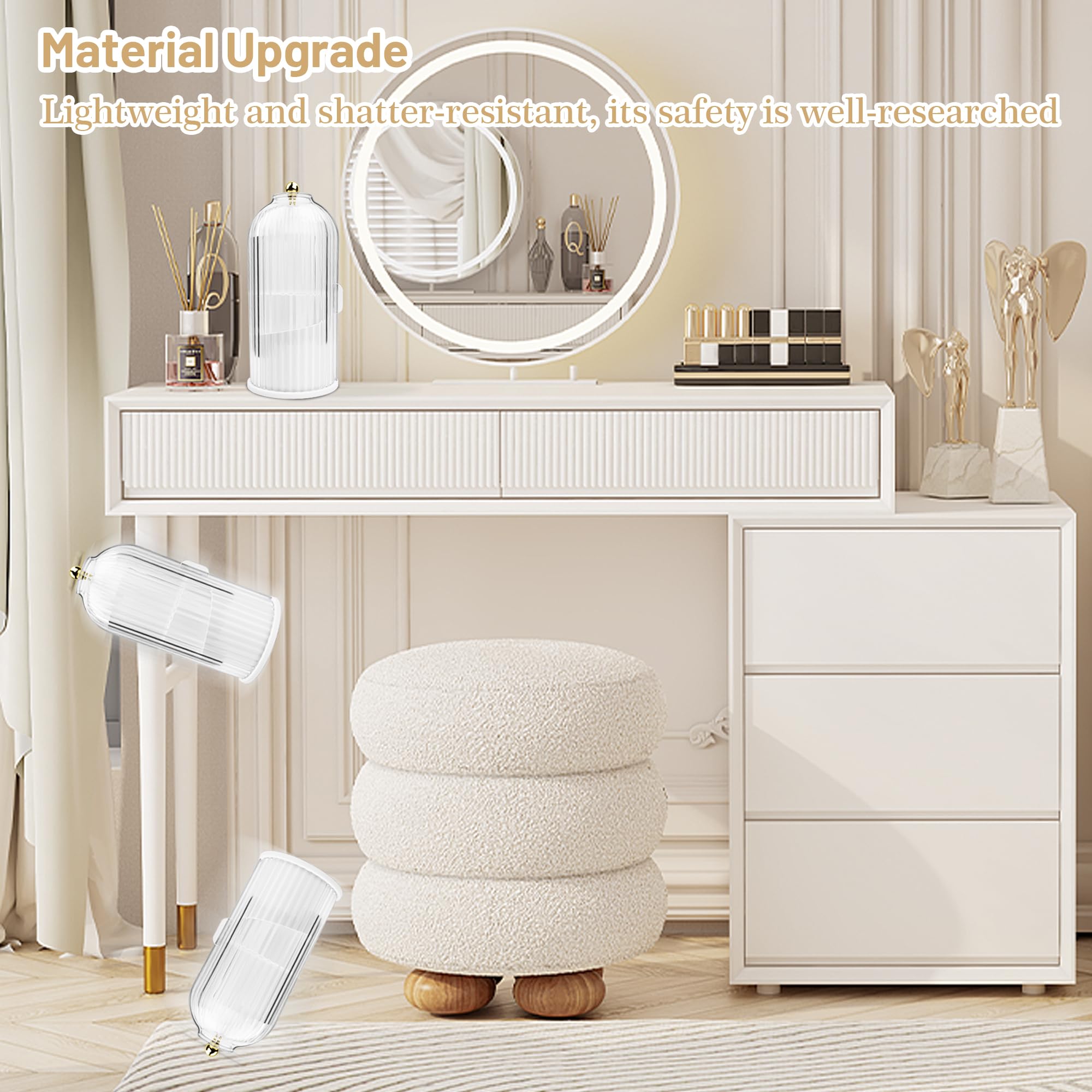 Ezebesta vanity organizer keeps brushes upright and easy to grab