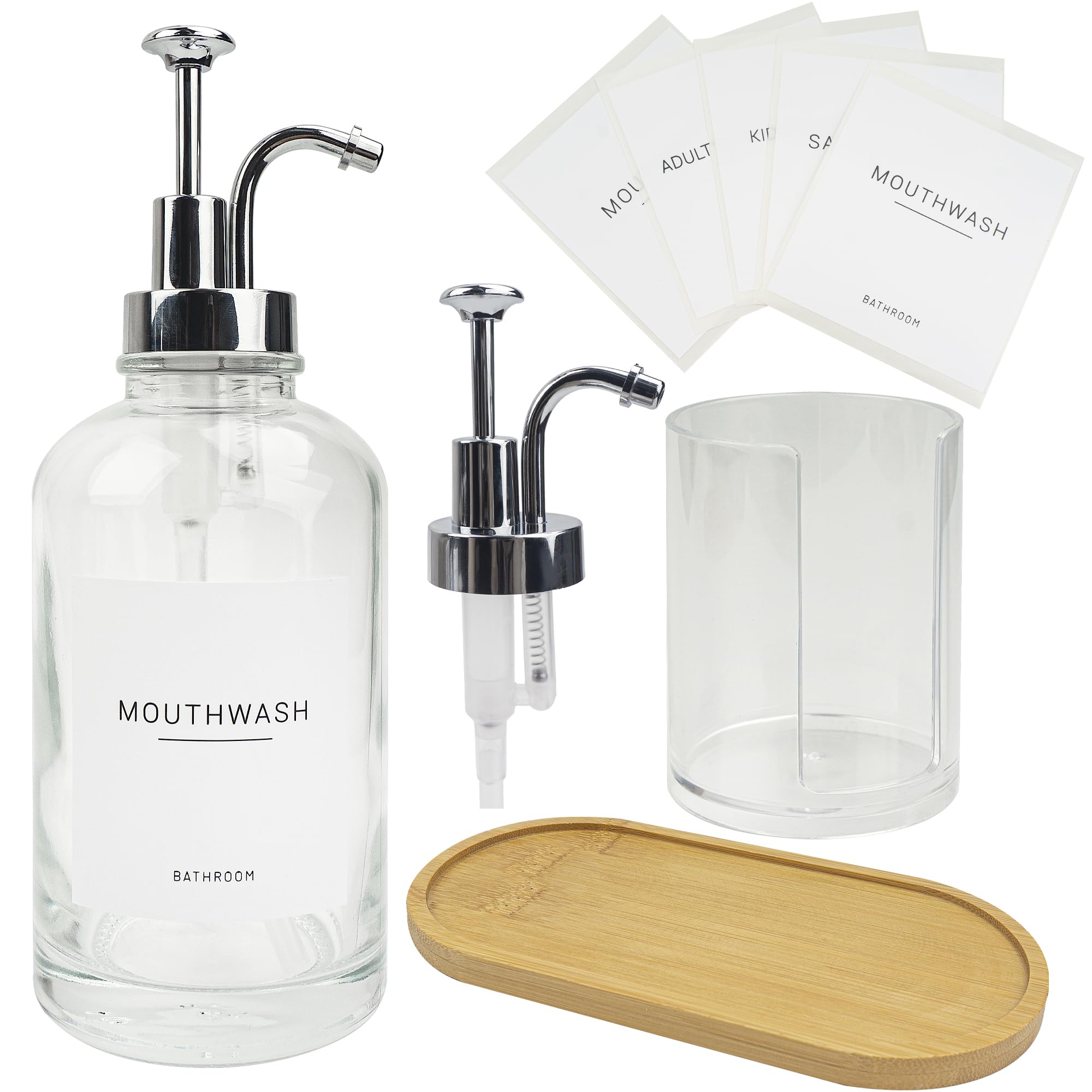 Ezebesta mouthwash labels kit helps with easy labeling and quick identification