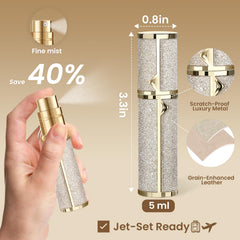 EZEJIAO refillable atomizer demonstrated for quick, mess-free refilling.