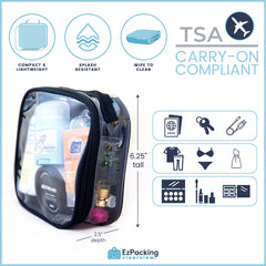 EzPacking reinforced stitching and zipper detail signals long-lasting durability.