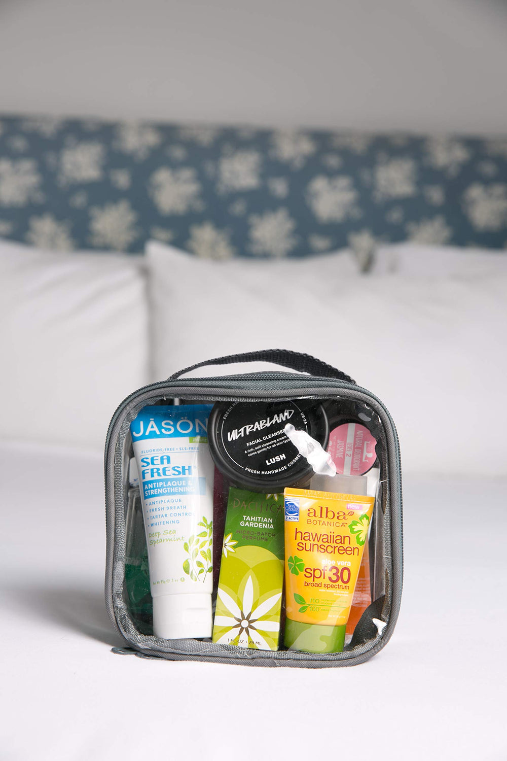 EzPacking translucent liquids pouch closeup ideal for organized packing.