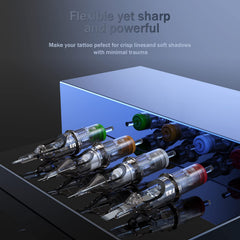 EZTAT2 cartridge needles 7RL balanced line and shade performance