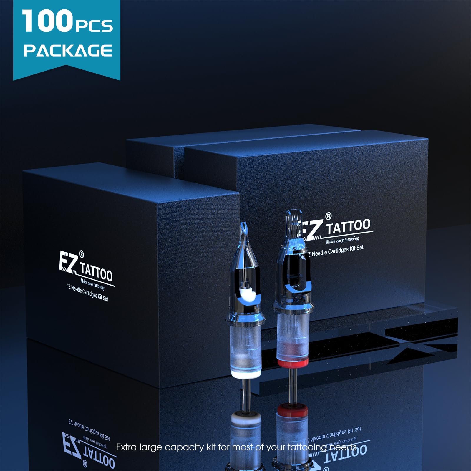 EZTAT2 cartridge needles 9RL wide-area coverage and magnum results