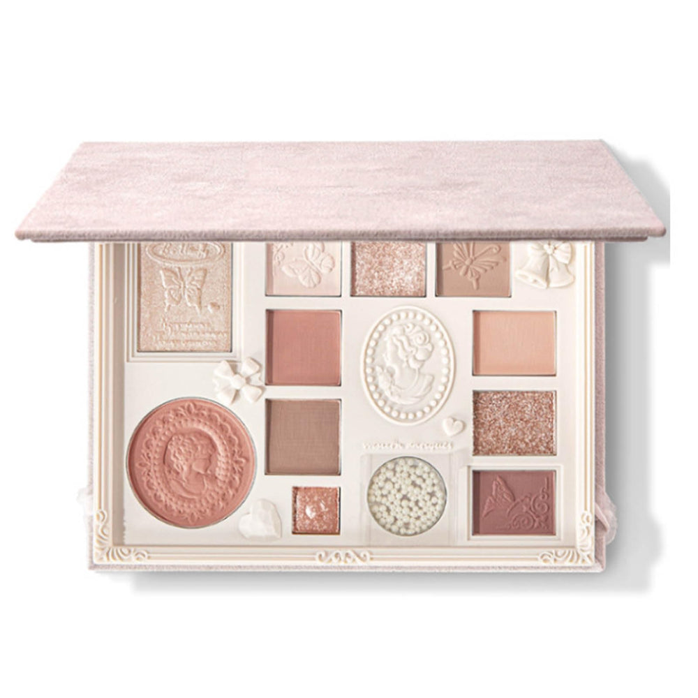 Ezyuanchly Lace 12 Color Palette cover with versatile nude shades for quick everyday looks.