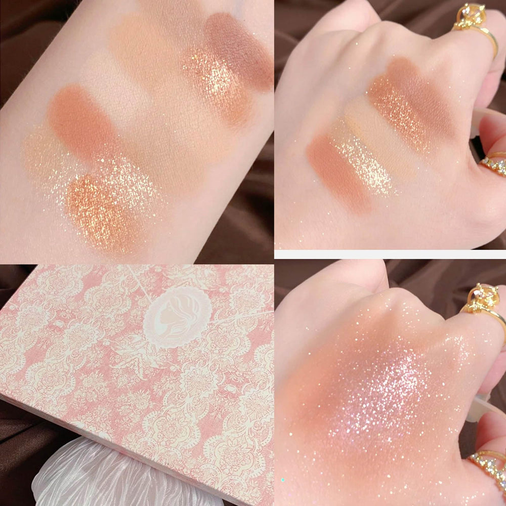 Ezyuanchly Lace matte shades close-up show depth-friendly browns for sculpted eyes.